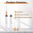 100 Pack 2.5ml/cc Lab Syringes Luer Lock with 25Ga 1 Inch(25mm) Needle, Disposable Individually Wrapped for Scientific Labs, Feeding Small Animals, Dispensing, Applicator, Watering