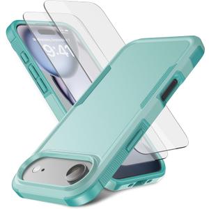 for iPhone Air Case [Shockproof] [Dropproof] [Heavy Duty Protection] [Pocket-Friendly] Slim & Tough Non-Slip Protective Phone Cover for iPhone Air 6.5inch, Mint Green