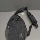 WATERFLY Crossbody Sling Backpack Sling Bag Travel Hiking Chest Bags Daypack (Dark gray)