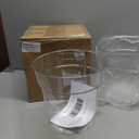 Baderke 3 Pack Nursery Pots Plastic Orchid Pot Extra Large Nursery Container with Holes for Plants(Clear,9.8 Inch)