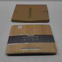 Bamboo Appliance Slider, Sliding Tray for Coffee Maker, Kitchen Countertop Appliance Rolling Tray with Rubber Wheels (Wide 14.2"W x 11.8"L)