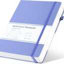 CAGIE Lined Journal Notebook for Women Men 320 Pages 100 Gsm Paper Thick Journaling Notebooks A5 Leather Journals for Writing Hardcover Journal Supplies for Work Note Taking Diary, 5.7x8.3 In, Purple