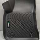 Floor Mats & Cargo Liner Set Fit for 2020-2026 Hyundai Venue (Cargo Liner Only Fit The Upper Layer) All Weather Protection TPE Anti-Slip Car Full Set Floor Liners Custom Accessories-Black