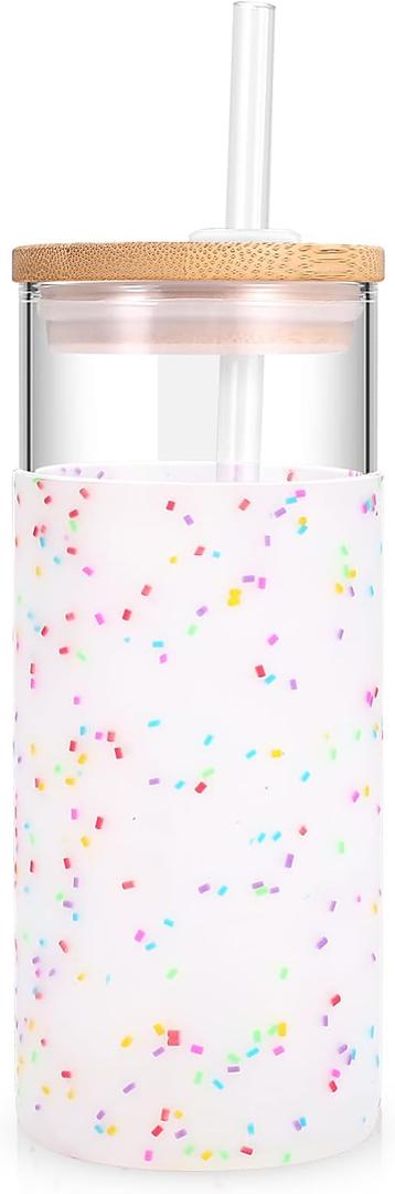 Insulated Tumbler with a Lid and Straw, Featuring The Phrase "But First Coffee".