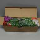 16 Bundles Artificial Flowers for Outdoors, Realistic Fake Silk Flowers for Outside, UV Resistant Faux Plants for Outdoor Planter, Hanging Basket - Porch Spring Easter Decor(8 Colors)