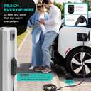 AIMILER Level 2 Electric Vehicle (EV) Charger(WiFi APP/Plug-Play), 40A, 25ft Cable ETL Certified, 220V-240V NEMA 14-50P Plug EVSE w/ J1772 Connector, Portable EV Car Charging Stations (Jet)
