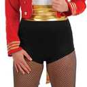 fun shack Womens Circus Ringmaster Costume, Lion Tamer Outfit for Women, Ringmaster Dress for Themed Parties (X-Large)