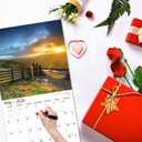 2 x 2026 Wall Calendar,Calendar 2026, November 2025 - December 2026, Wall Calendar Sunset, 12" x 24" Opened,Full Page Months Thick & Sturdy Paper for Calendar Organizing & Planning