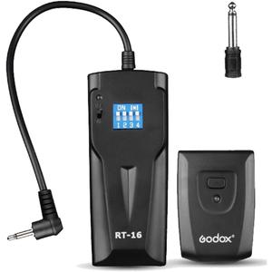 GODOX RT-16 Wireless Flash Trigger Set for Monolight Studio Strobe Flash, Basic Universal 433MHz 16 Channels 1 Transmitter 1 Receiver, Compatible with Canon Nikon Sony Fujifilm Olympus Pentax Camera