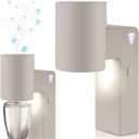 2 Pcs Wall Fragrance Plug in with Night Light Compatible with Bath and Body Works Wallflowers, with 3-Speed Adjustable Fragrance Essential Oil Diffuser for Home, Khaki