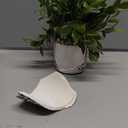 Ceramic Planter 4 Inch Plant Pots Indoor Outdoor Succulent Plant Pot Flower Pots Mid-Century Planter Ceramic Pot (Rhombus)