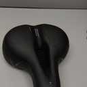 Comfort Bike Saddle Seat with Dual Shock Absorbing Ball,Thickened Memory Foam,Waterproof Universal Replacement Wide Bicycle Saddle Seat for Bike/Road MTB Exercise Indoor Cycling