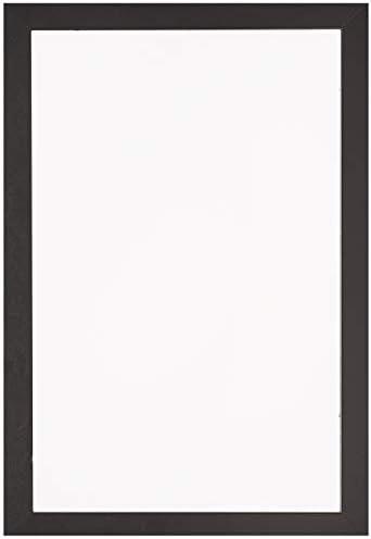 ArtToFrames 11x17 Inch Black Picture Frame, This 1.25" Custom Poster Frame is Satin Black, for Your Art or Photos - Comes with Regular Glass, WOMFRBW26079-11x17