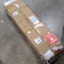 LFT HUIMEI2Y Glass Display Cabinet 4-Shelf with Door and Lock, Curio Cabinets Upgraded Quick-Install Style Tempered Glass Floor Standing Bookshelf for Bedroom, Living Room 65x 17x 14 White