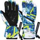 MORXPLOR Winter Ski Snow Gloves Men Women,Windproof Touchscreen Snowboard 3M Thinsulate Insulated Warm Winter Snowmobile Gloves