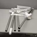 CASAMAYA Clothes Drying Rack Foldable, 74.8 inch 2 Tier Laundry Drying Rack with Rotating Clothes Rail for 54 Pieces of Clothes, Space Saving, Indoor, Stainless Steel, White and Silver CDR002W01