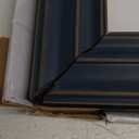 Malden International Designs 8x10 11x14 Rustic Blue Matted Picture Frame,2428-80