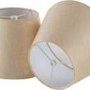 Set of 2 Spider Fitter Replacement Lamp Shades for Table Lamps, 6.9"H x 6.313" Top D x 9.8" Bottom D