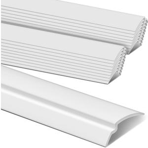 20 Pack Window Glazing 36" Snap in Vinyl Window Glazing Bead Frame Seal Snap Vinyl Trim Weather Resistant for Home Commercial Use (White)