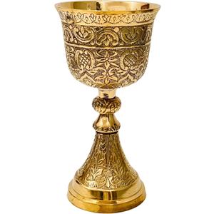 ALADEAN Vintage Chalice Goblet | 1x Royal Cups of King Arthur - Renaissance Medieval Goblet Gifts, Wedding Anniversary Ceremonial Drinkware Pack of 1pc (King Chalice)