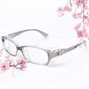 Safety Goggles Glasses Anti-pollen Dust Scratch Protective Eyewear Detachable Lens Myopia Frame (Grey)