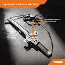Dorman 741-742 Front Driver Side Power Window Regulator and Motor Assembly Compatible with Select Honda Models