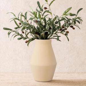Terracotta Ceramic Vase, 10 Inch