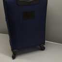 U.S. Traveler Aviron Bay Expandable Softside Luggage with Spinner Wheels, Navy, Carry-on 23-Inch