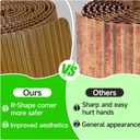 Corrugated Garden Edging,6"40Ft Pre-Rusted Landscape Edging & Lawn Edging Border,Metal Garden Border for Flower Beds,Garden,Lawn,Raised Beds & Tree Surrounds
