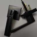 Black Door Handles, Black Door Knobs Interior, Heavy Duty Door Levers Rectangle Slot for Bath & Bed (1)