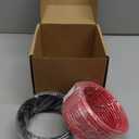 12 Gauge Marine Wire 12 AWG Marine Grade Wire Include 12 Gauge 30FT Red & 30FT Black,12 AWG Tinned Copper Electrical Cable for Boat Speaker Battery Lighting Solar Panel Automotive Camper Trailer