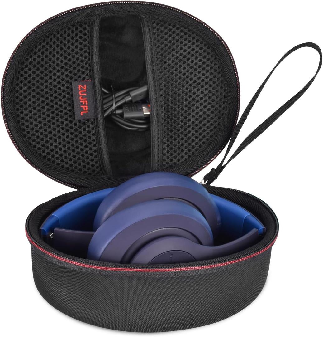 EVA Hard Case for Beats Solo3/Solo2 /Beats Studio Pro Wireless On-Ear Headphones,Premium Travel Protective Carrying Storage Bag(Black)