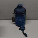 AQUAFIT 128 oz Water Bottle with Time Marker - Straw & Chug Lid - BPA Free 1 Gallon Gym Water Bottle with Handle - Big Gallon Jug (Nebula, 128 Ounces)