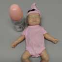 Reborn Baby Doll Silicone Full Body 12 Inch Realistic Newborn Doll The Look Real Closed Eyes Sleeping Baby Girl with Clothes Feeding Accessories Set