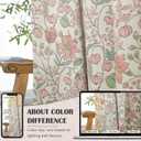 Jinchan Nursery Curtains 95% Blackout 90 Inch Long, Pink Floral Curtains for Girls Room, Farmhouse Country Drapes for Living Room, Room Darkening Window Treatments Grommet Top Set 2 Panels