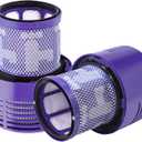 2 Pack V10 Vacuum Filter Replacement Compatible for Dyson V10 Cyclone Series, V10 Animal, V10 Absolute, V10 Total Clean, SV12, Part No. 969082-01