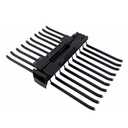 XJLXJH Pull Out Pants Rack 20 Arms Steel Slid Pant Rack （Black）