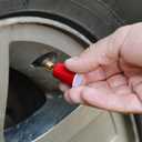 Tire Valve Stem Caps | Tire Caps Red | Durable Construction - Set of 2 Universal Tire Caps - Stylish and Protective Valve Stem Covers for Cars, Bikes, & More | Eco Friendly BPA & Phthalates Free