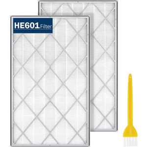 HE601 True HEPA Replacement Filter Compatible with Shark Air Purifier 6 Fan Model HE601 HE602 3-IN-1 HE6FKPET H13 True HEPA for Shark HE601 Air Purifiers