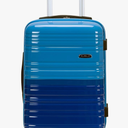 Rockland Melbourne Hardside Expandable Spinner Wheel Luggage, Two tone blue, Carry-On 20-Inch