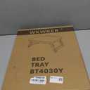 Bamboo Laptop Desk with Folding Legs Tilting Surface Workstation Table Adjustable Laptop Stand Bed Tray for tv Sofa Study Computer Ipad Book (Natural)