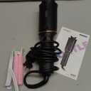 Automatic Rotating Curling Iron  VISKS V668 Pro Ceramic Hair Curler with Keratin-Coated Barrel, Digital Temperature Display, Anti-Scald, 590M Ionic, Tangle-Free, Dual Voltage, 1.5 Inch (Black)