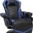 RESPAWN 900 Console Gaming Recliner with Footrest and Lumbar Support - Comfortable Ergonomic Gaming Chair with Headrest, No Wheels, Reclining, Heavy Duty, Racing Style Video Game Chairs - Blue