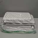 AVLA 4 Pack 38" Stackable Plastic Storage Basket, Plastic Foldable Closet Organizer Storage Bins, Wardrobe Storage Box Clothes Drawer Shelf Container for Cupboard Bedroom Dorm Bathroom Kitchen Office