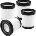 Vacuum Filter Replacement Compatible with Fabuletta FSV001/FSV101,Girnoor G160/G165, Lubluelu 202, Oraimo OSV-102, VacLife VL732 Stick Vacuum Cleaners (Without Tap) - 4 Pack