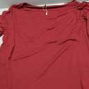 Trendy Queen Womens Off The Shoulder Tops Oversized Tshirts Long Sleeve 2025 Casual Basic Tees M