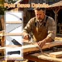 AgiiMan 26FT Reach Pole Saw for Tree Trimming, Upgraded Heavy-Duty Pole Saw