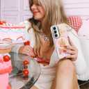 Toycamp for Samsung Galaxy S24 FE Case - Compatible with Magsafe Aesthetic Cute Holographic Galaxy S24 FE Case with Diamond Bling Lens Protector Cover for Women Girls, Fireworks Castle