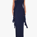 PRETTYGARDEN Women's 2025 Summer Wedding Guest Dress Sleeveless Ruffle Formal Cocktail Party Maxi Bodycon Dresses, M