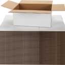 Shipping Boxes 9X6X4 Set of 40, White Corrugated Cardboard Box for Mailing Business Packaging